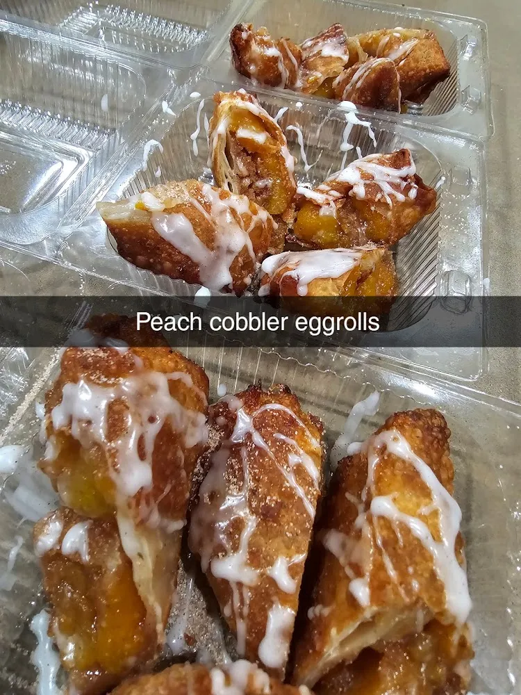 Peach Cobbler Eggrolls